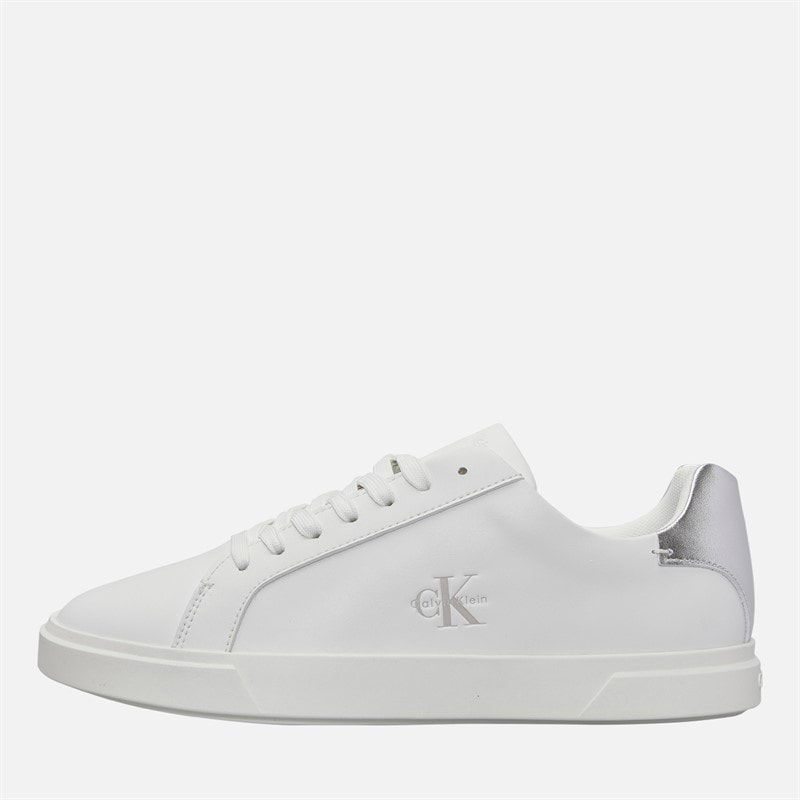 Calvin Klein Dame lave profil Cuspole træningssko Bright White/Silver