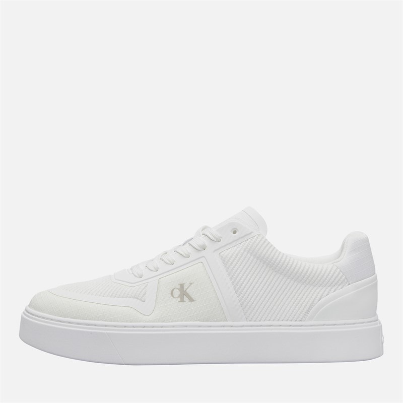 Calvin Klein Herre Klassiske Cupsole Træningssko Triple Bright White