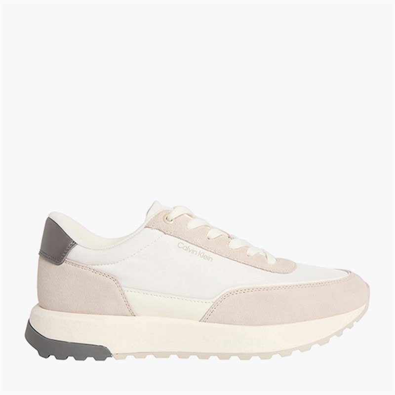 Calvin Klein Herre City Runner Træningssko Feather Gray/Marshmallow/Granite