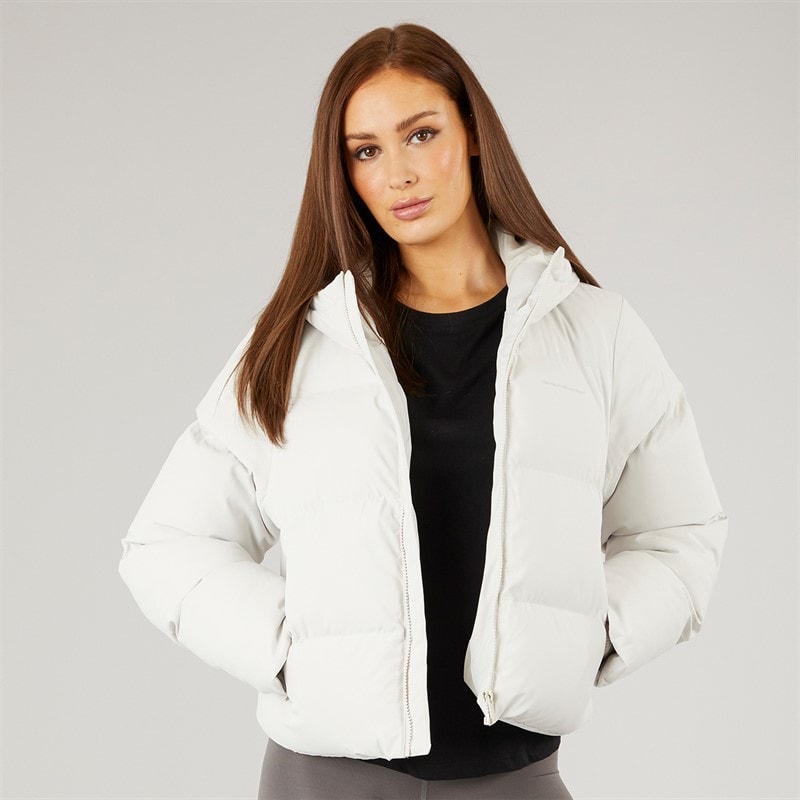 Closure London Dame Storm Cuff Kort Puffer Jakke Sten