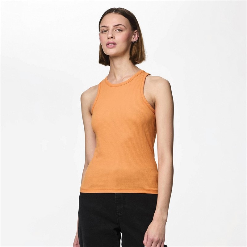Pieces Dame Ruka Boxer Tank Top Tangerine