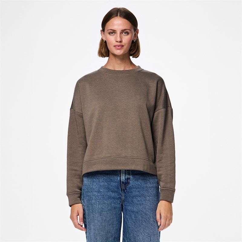 Pieces Dame Chili Langærmet Sweater Morel