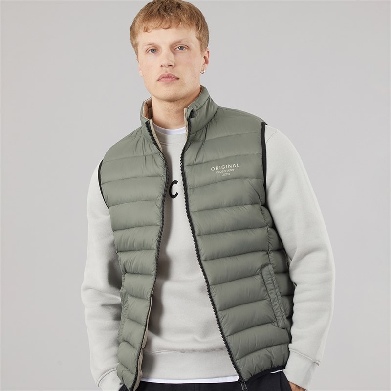 Crosshatch Herre Gåturs Vest Sage
