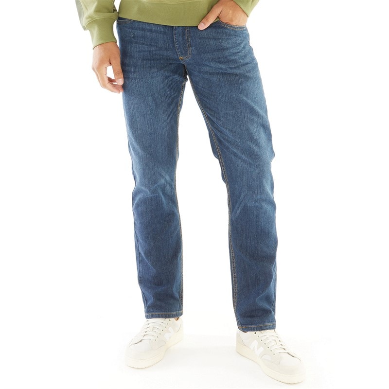 Duck and Cover Herre Hydras Jeans Med Lige Ben Blå