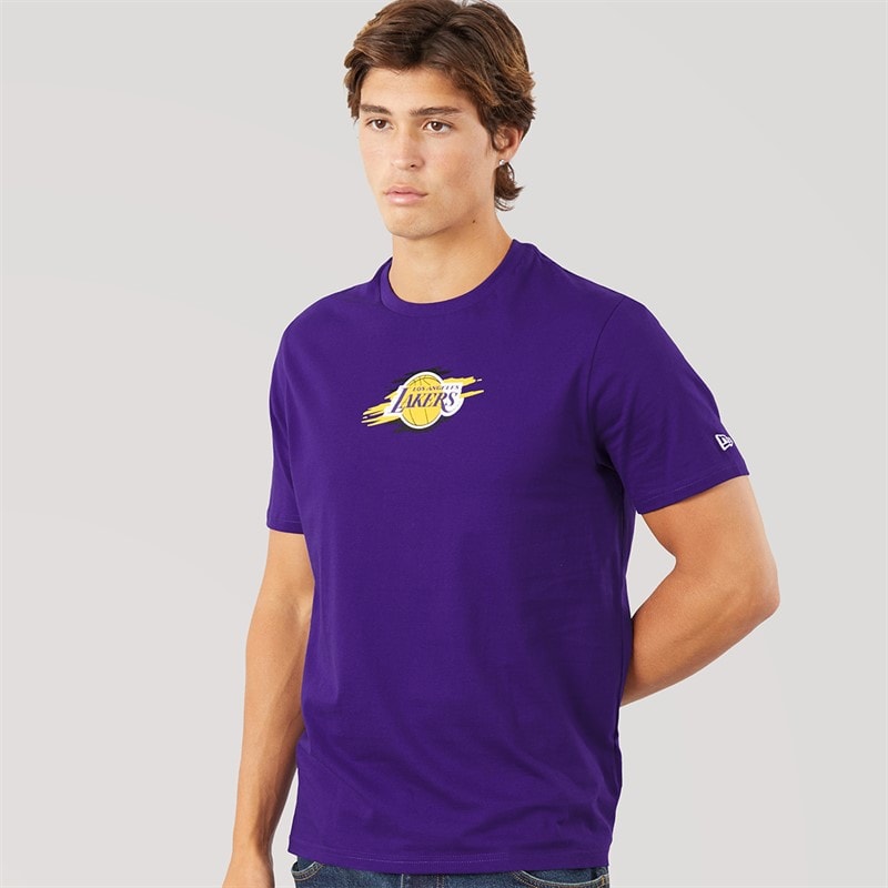 New Era Herre NBA Grafik Los Angeles Lakers T-shirt Trp