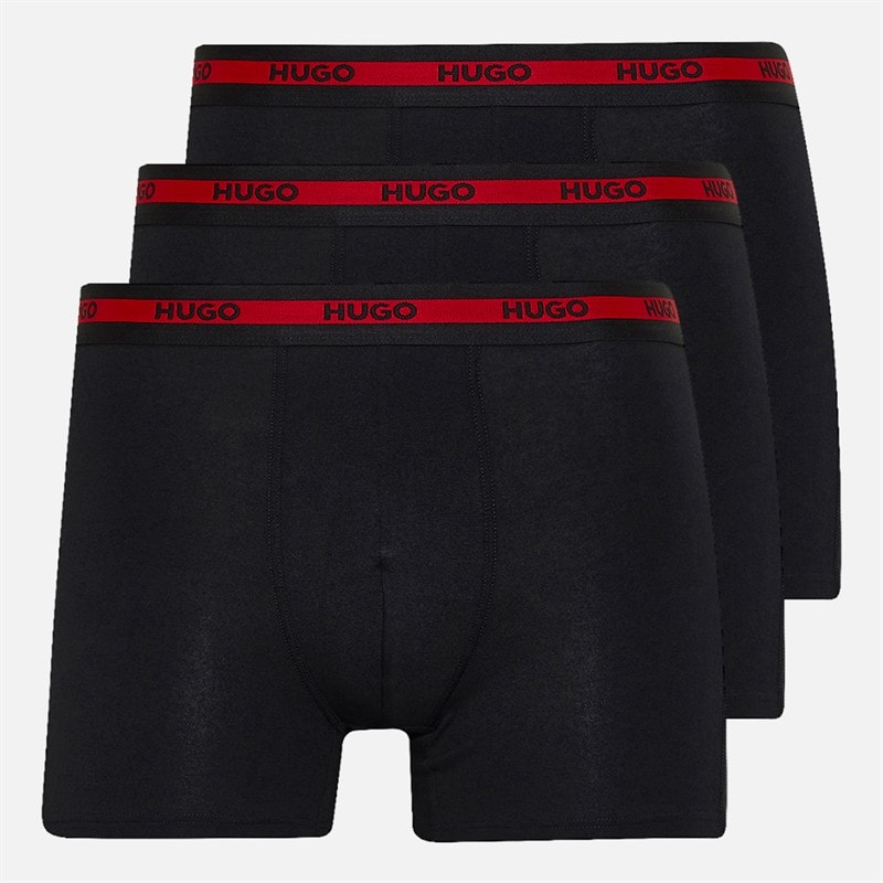 HUGO Herre Planet Tre Pak Boxer Trusser Sort