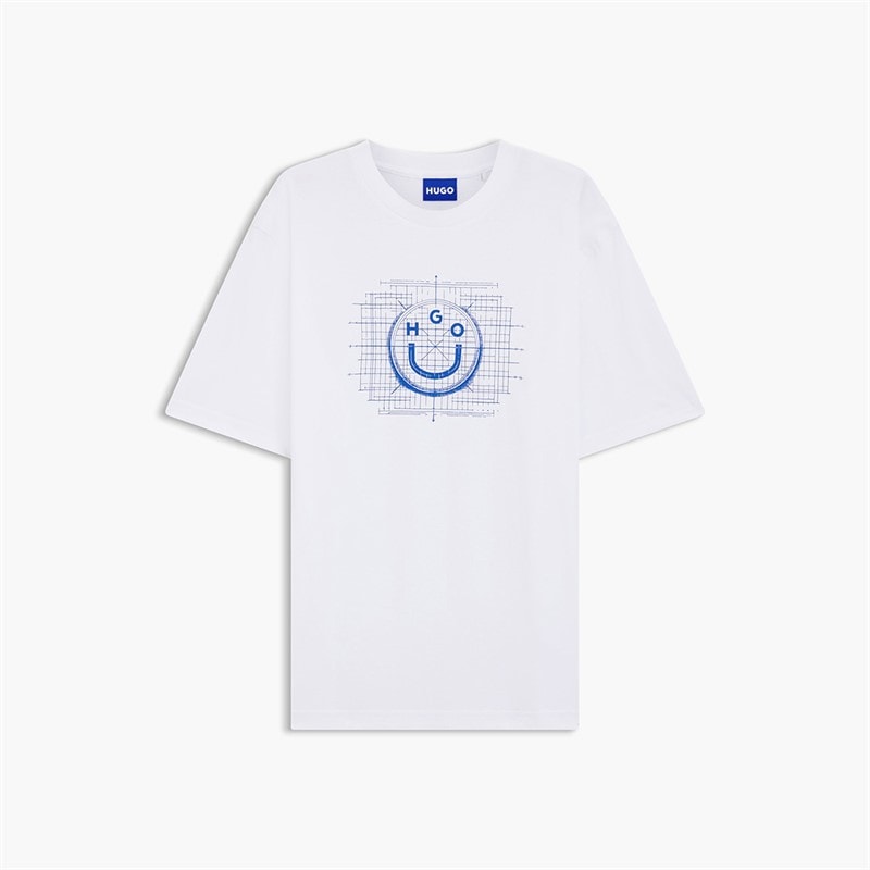 HUGO Herre Namerix T-shirt Hvid