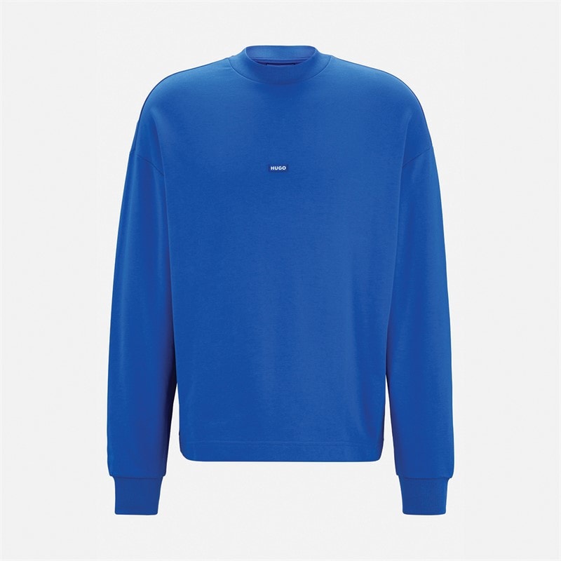 HUGO Herre Nedro Sweatshirt Open Blue