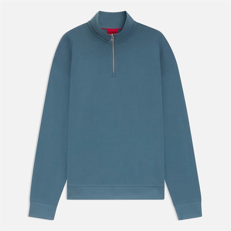 HUGO Herre Durty 244 Sweatshirt Åben blå