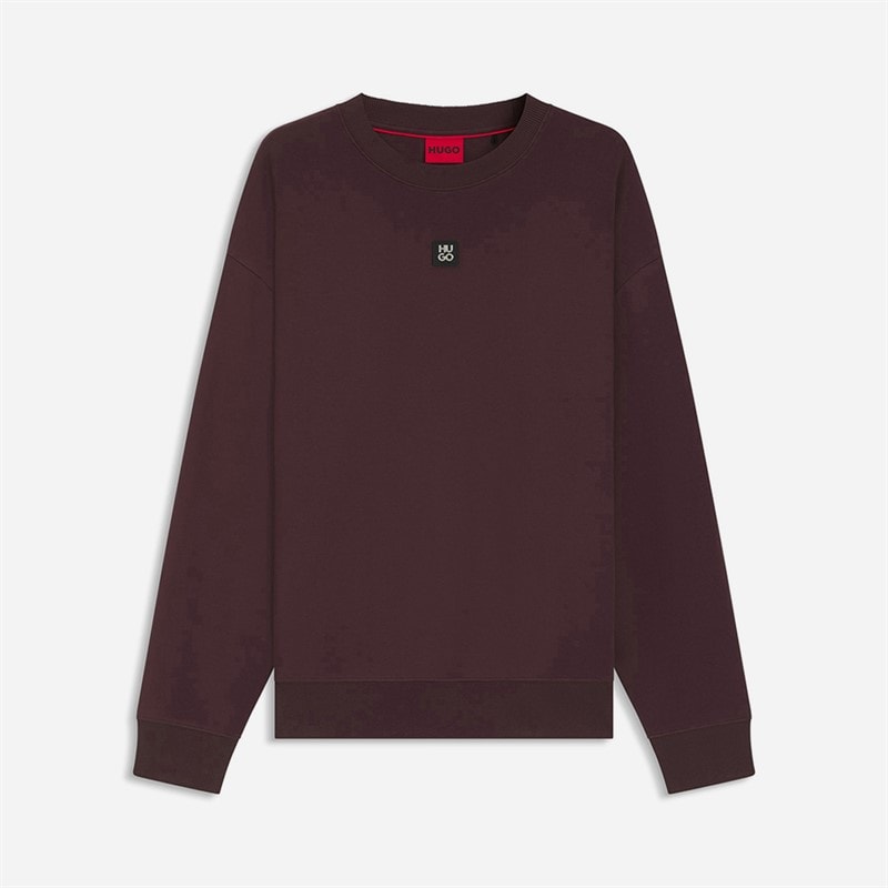 HUGO Herre Dettil Sweatshirt Lys/Pastelbrun