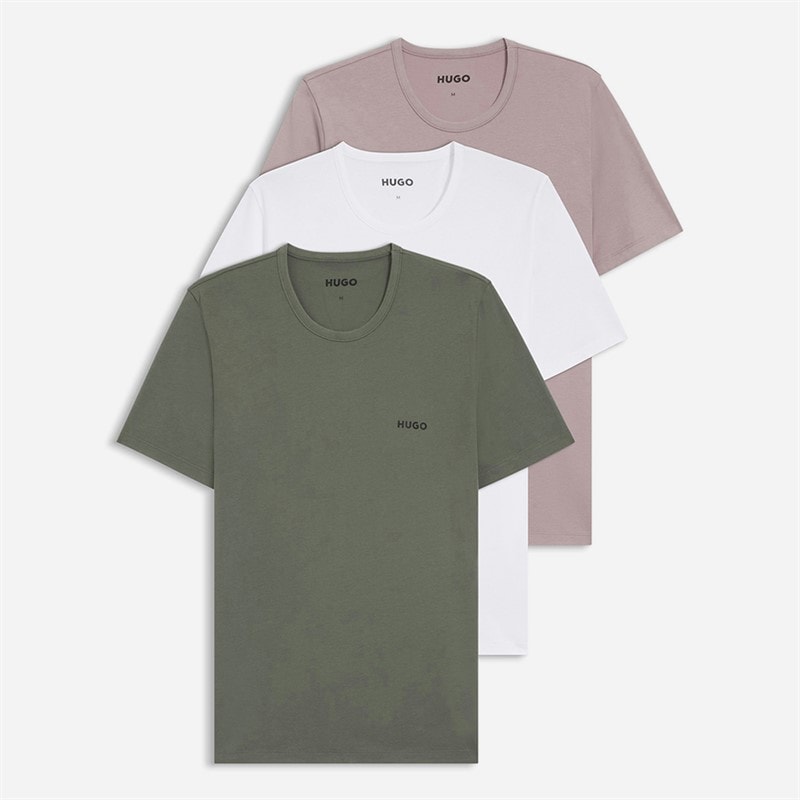 HUGO Herre Tre Pak T Shirts Åben Diverse