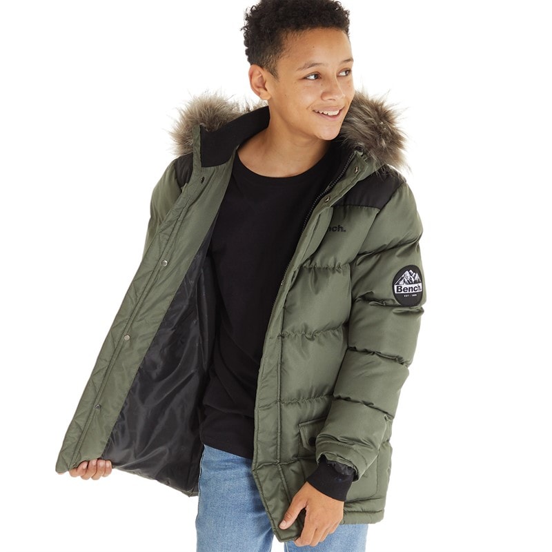Bench Drenge Axel Paddet Parka Khaki