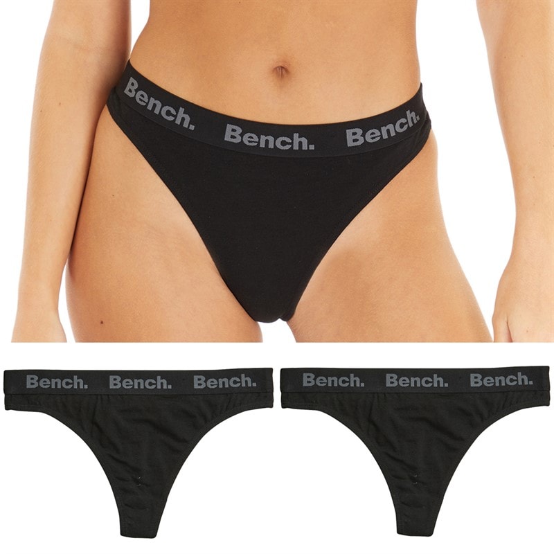 Bench Dame Tanga Sæt med Tre - Sort