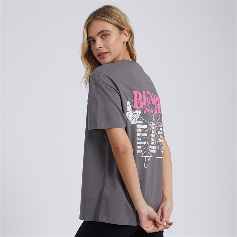 Bench Kemi T-shirt Charcoaltone til Kvinder