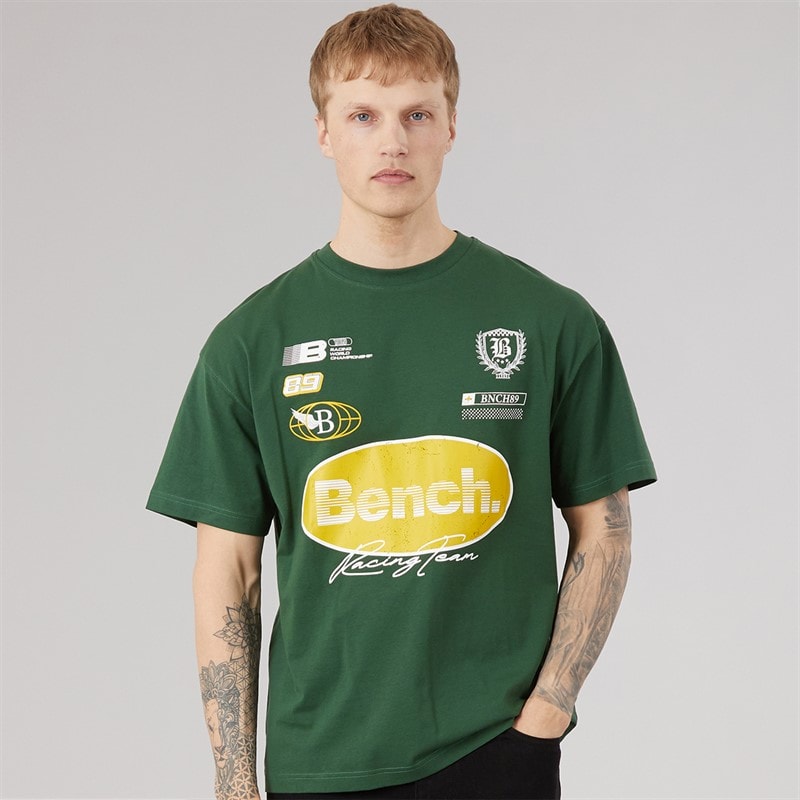 Bench Herre Alvera Oversized T-Shirt Primal Green