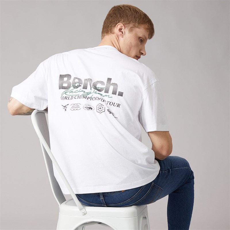Bench Herre Bastio Oversized T-shirt Hvid