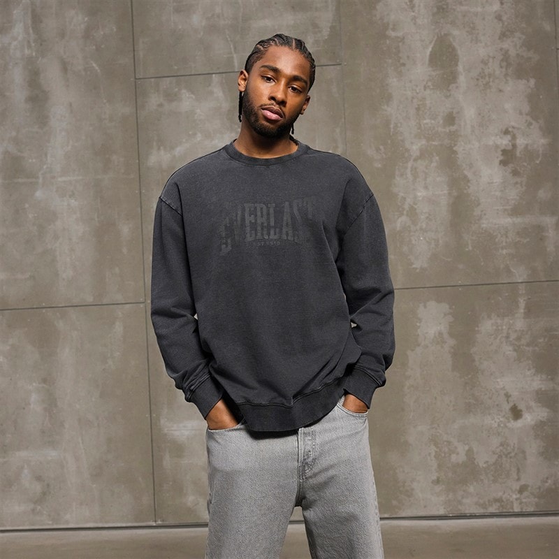 Everlast Vasket logo sweatshirt sort skønhed