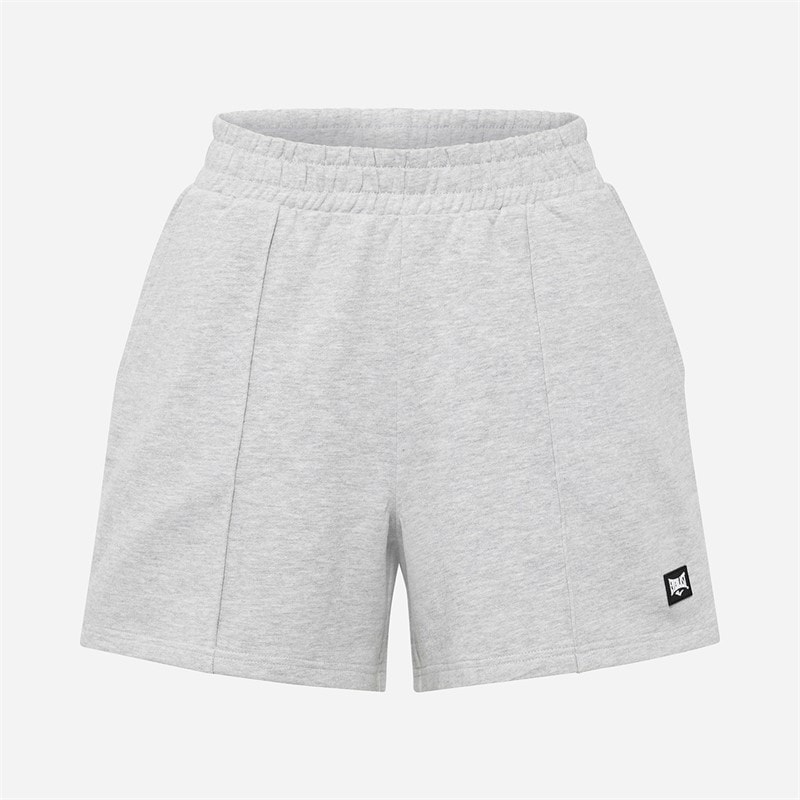 Everlast Dame Vide Pintuck Sweat Shorts Light Grey Melange