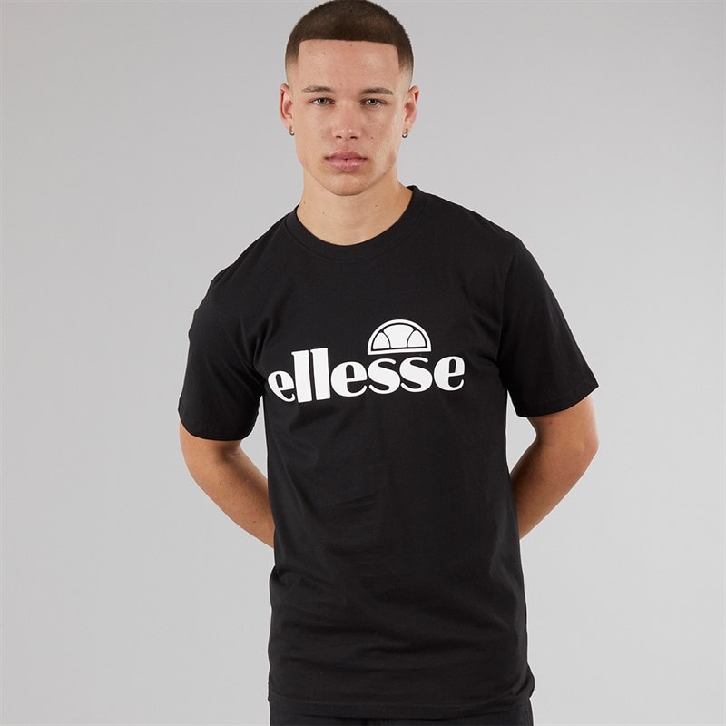 Ellesse Herre Cleffios Logo T-shirt Sort/Hvid