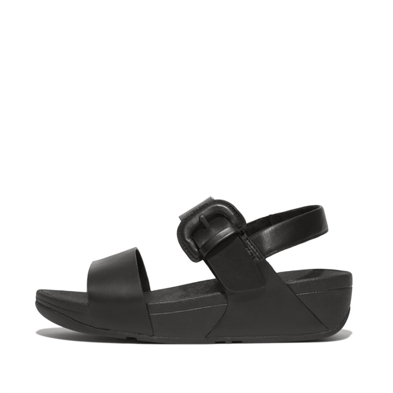 FitFlop Dame Lulu Læder Rygrem Sandaler Sort