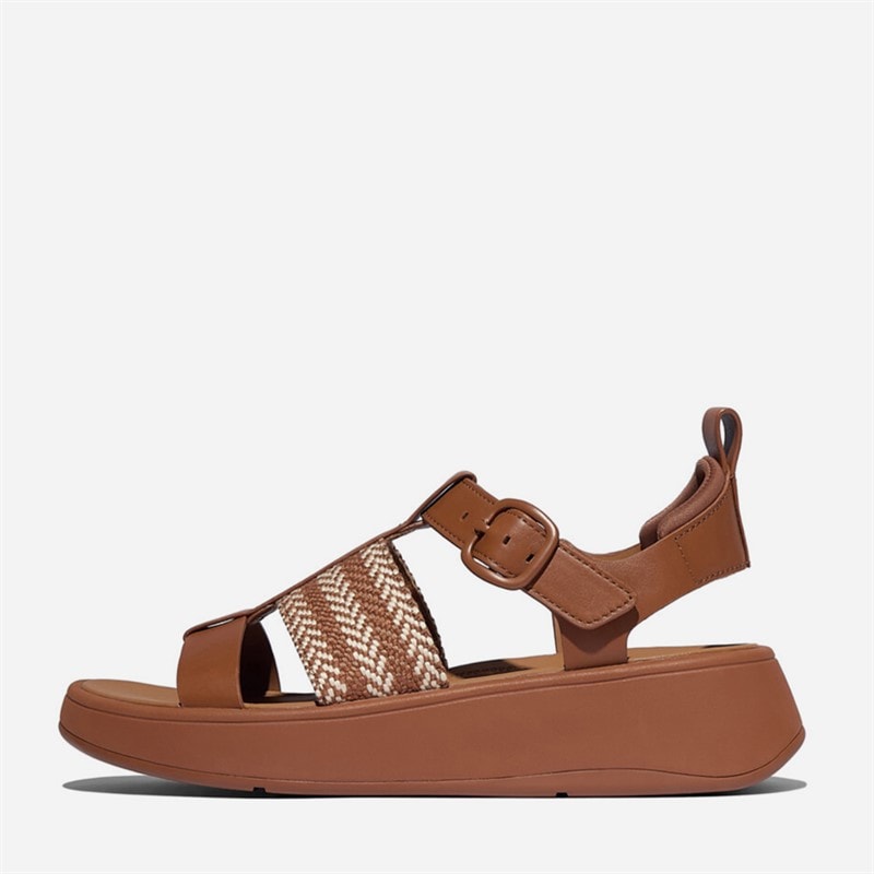 FitFlop Dame F-Mode fisker sandaler Deep Tan/Paris Beige