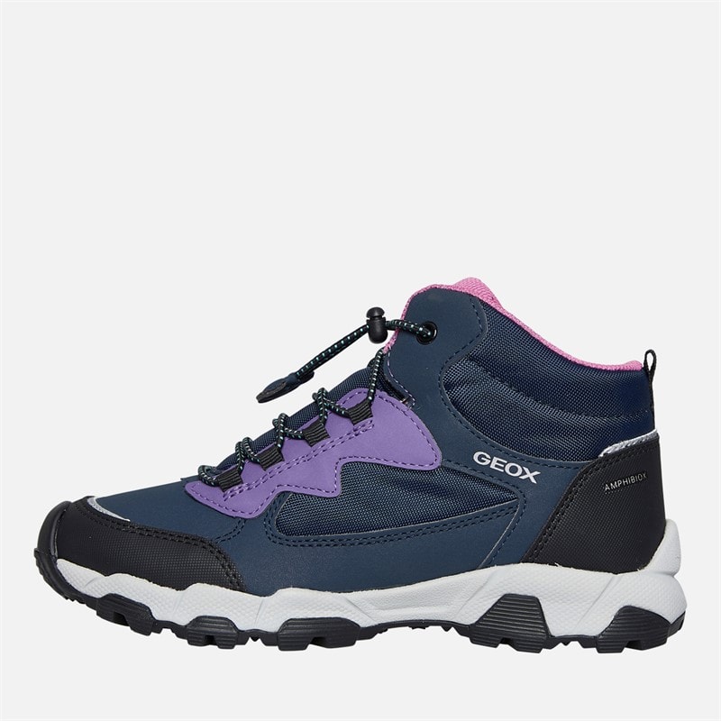 GEOX Junior Piger Magnetar Ankelstøvler Navy/Violet