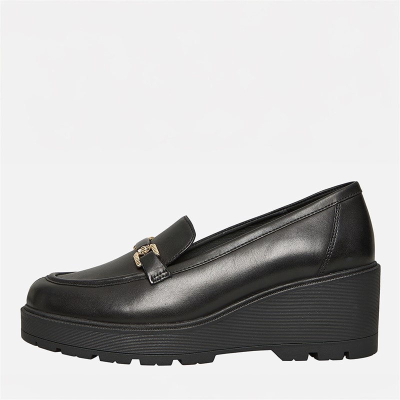 GEOX Dame Mierelle Kilehæls Loafers Sort