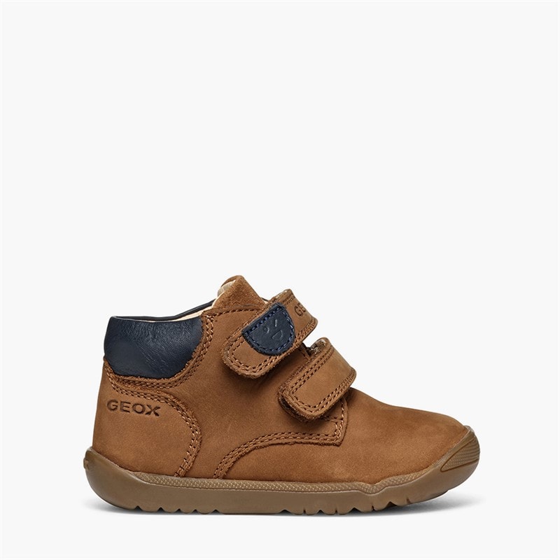 GEOX Baby Drenge Macchia velcro træner Whisky