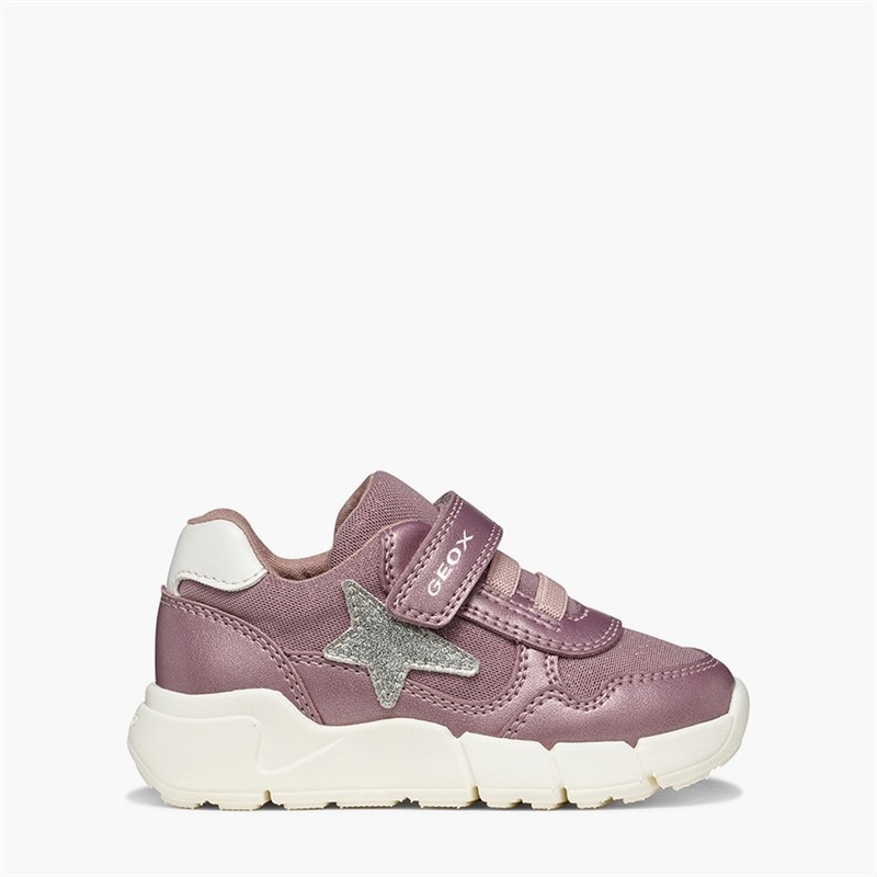 GEOX Baby Piger Flextyper Velcro Sneakers Mørk pink/Sølv