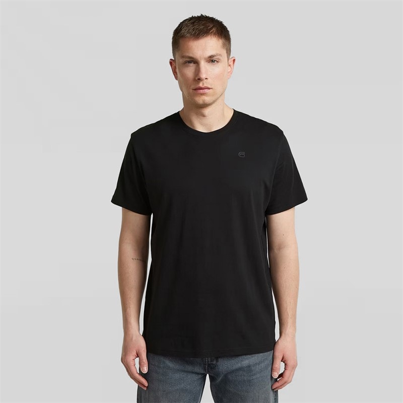 G-STAR Herre Logo T-shirt Sort