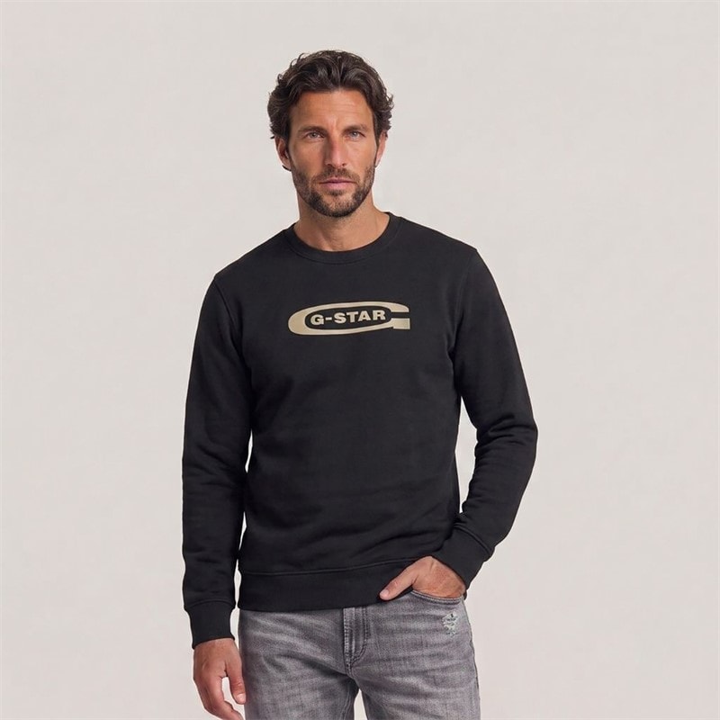 G-STAR Herre Old Skool Sweatshirt Sort