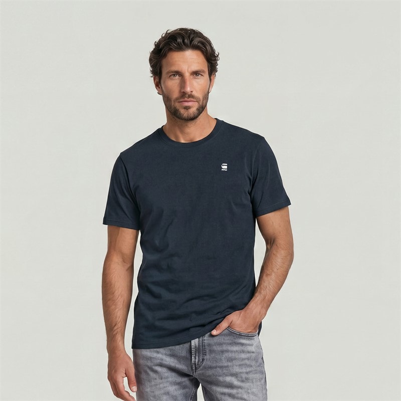 G-STAR Herre Slim T Shirt Mørkeblå