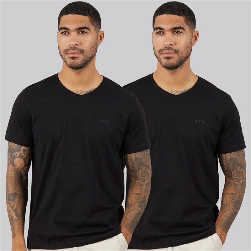 Hugo Boss Herre komfort to pak t-shirts Sort