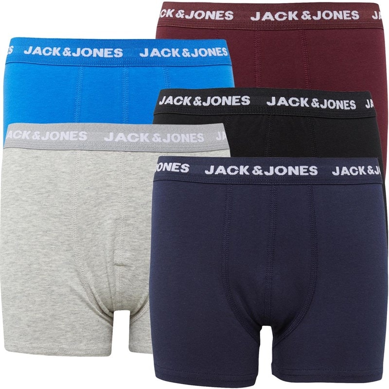 JACK & JONES Drengebase Fem-pak Underbukser Multi