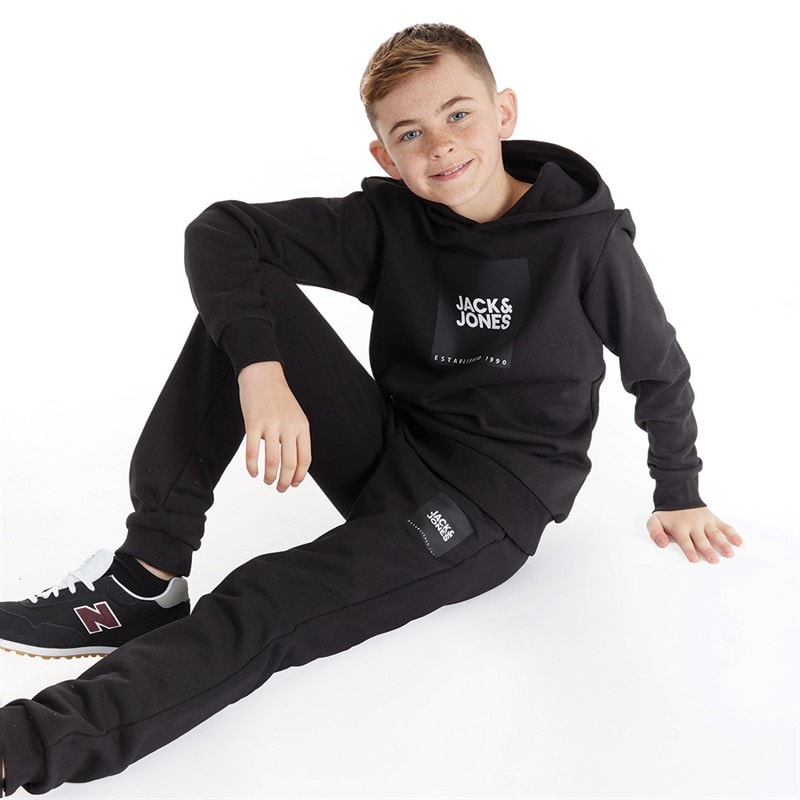JACK & JONES Drengenes Lås Træningsdragt Sort