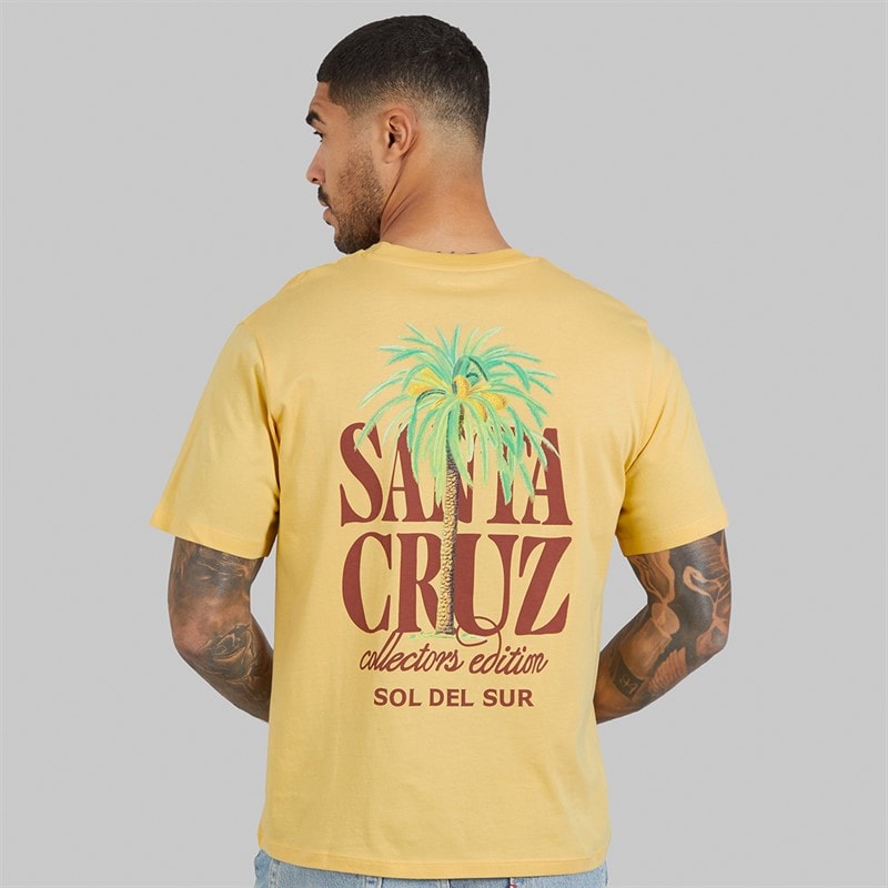 JACK & JONES Herre Mykonos Back T-shirts Gul