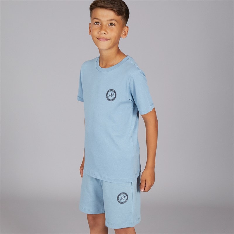 JACK & JONES Drenge Theo T Shirt og Shorts Sæt Mountain Spring