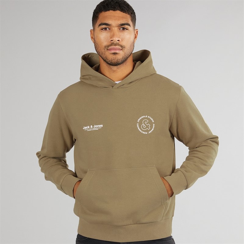 JACK & JONES Herre Vesterbro Sport Hættetrøje Sølv Salvie