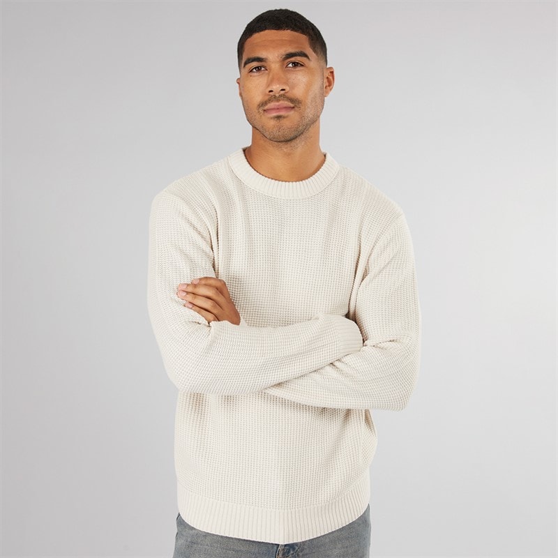 JACK & JONES Herre Rice Strikket Jumper Havre