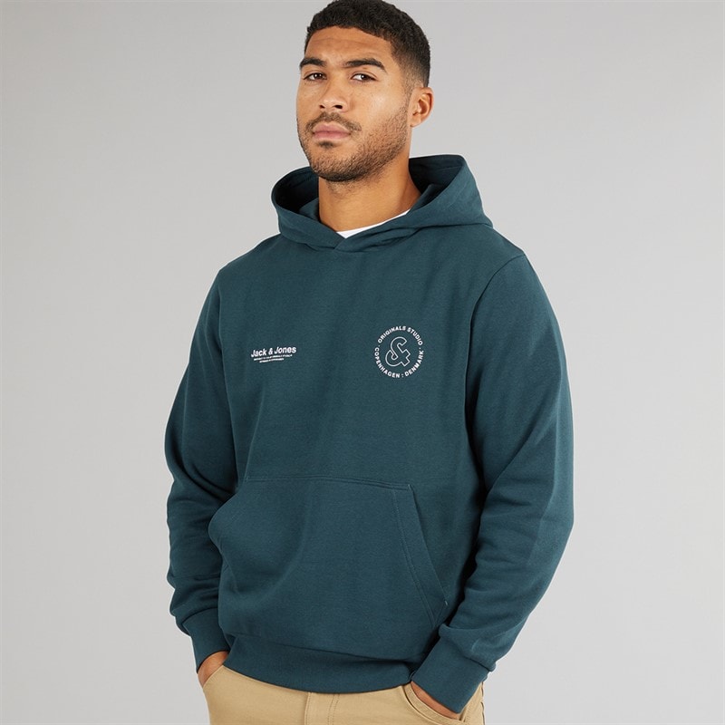 JACK & JONES Herre Vesterbro Sport Hættetrøje Magisk Skov