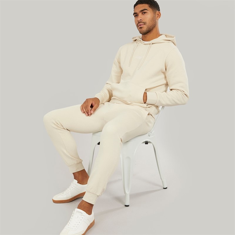 JACK & JONES Herre Cover Script Tracksuit Moonbeam