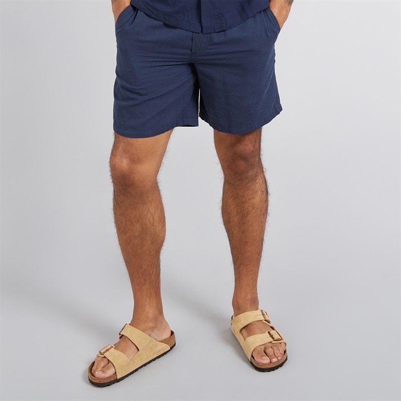 JACK & JONES Herre Jaiden Linned Blanding Shorts Navy Blazer