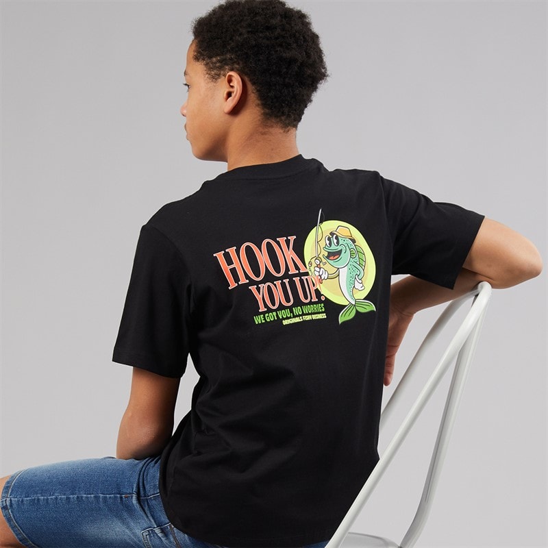 JACK & JONES Drenge Bigwig T-shirt Sort