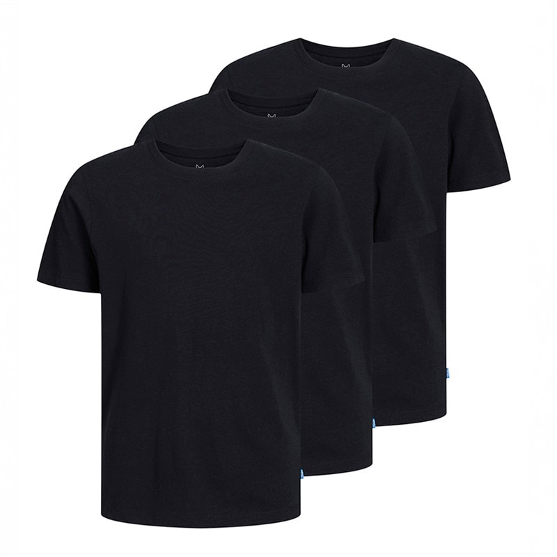 JACK & JONES Drenge økologisk tre pak t shirts Sort