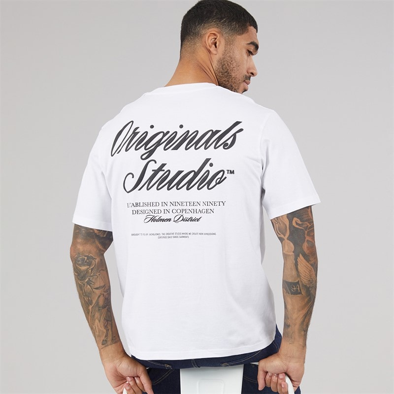 JACK & JONES Herre Norrebro T shirt Bright White