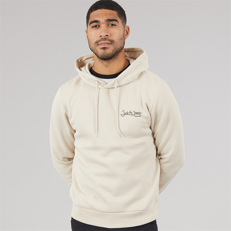 JACK & JONES Herre Yuki Front Hættetrøje Moonbeam