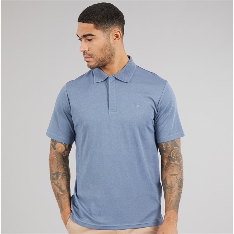 JACK & JONES Herre Crodney Polo Skjorte Flint Stone