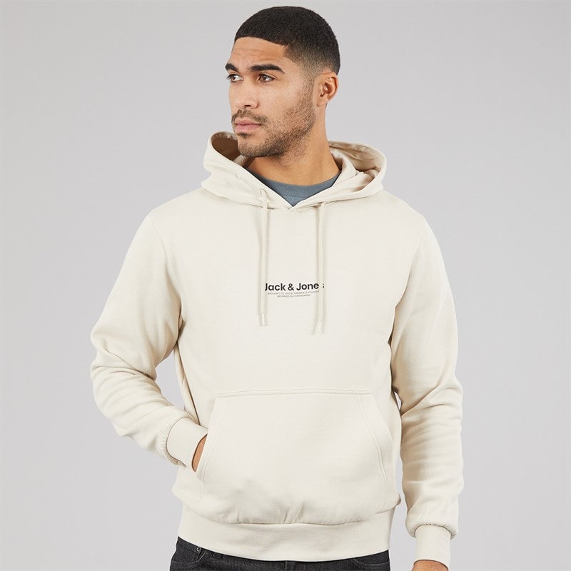 JACK & JONES Herre Vesterbro Hoodie Moonbeam