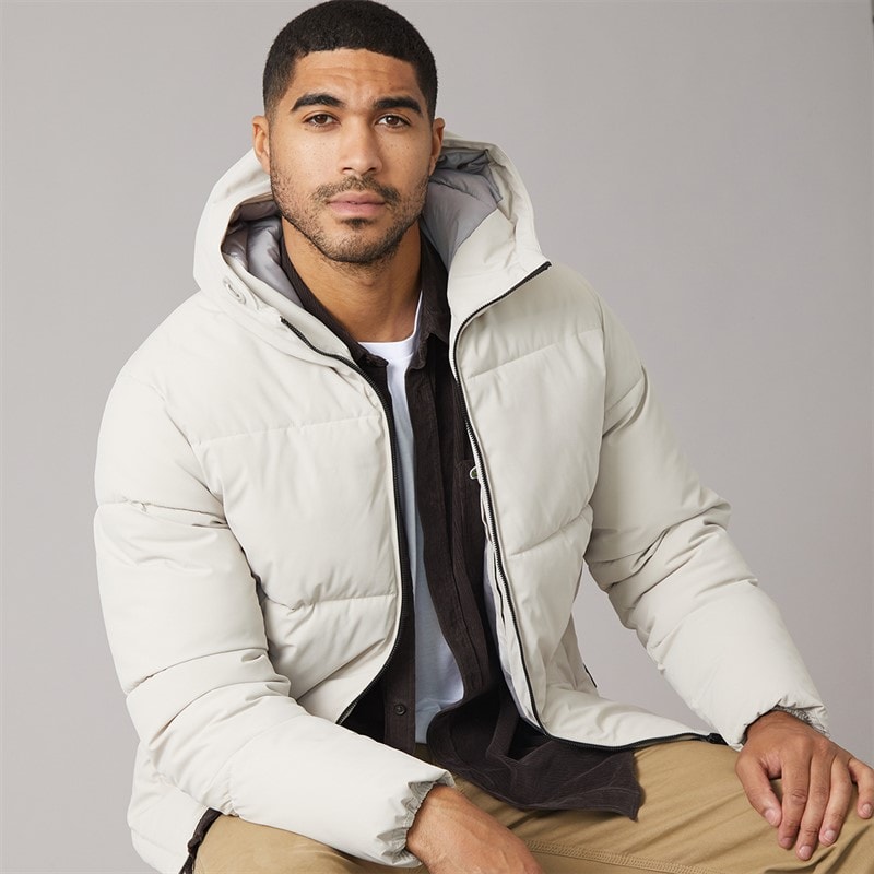 JACK & JONES Herre Surface Hættejakke Moonbeam