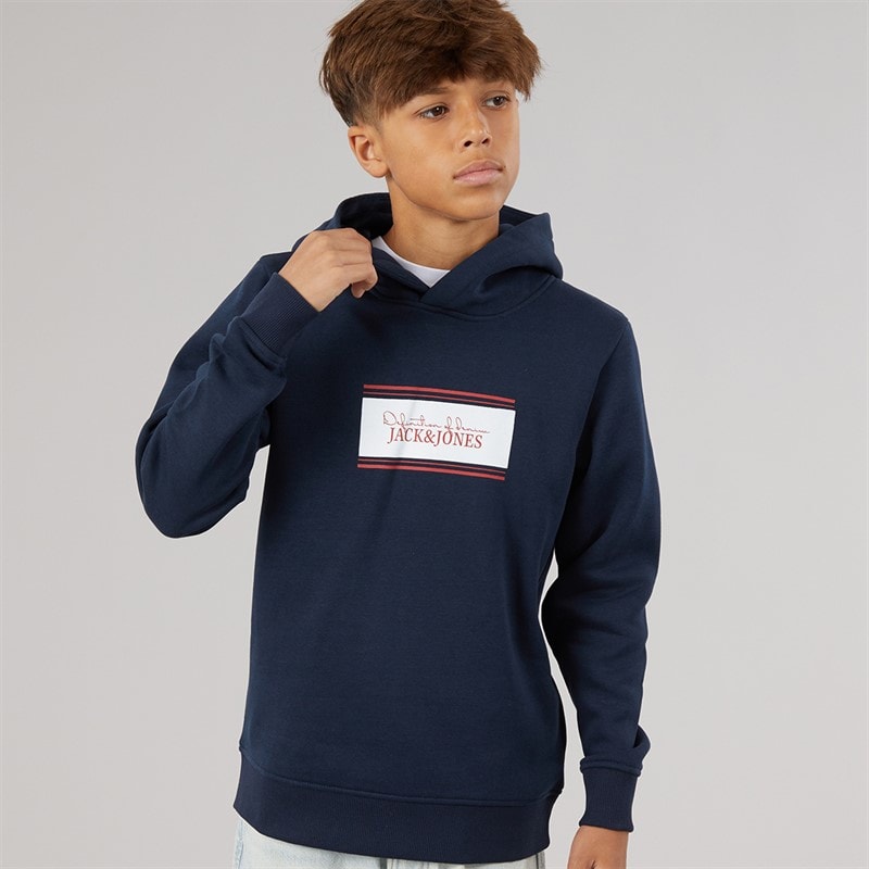 JACK & JONES Drenge Buster Hættetrøje Navy Blazer